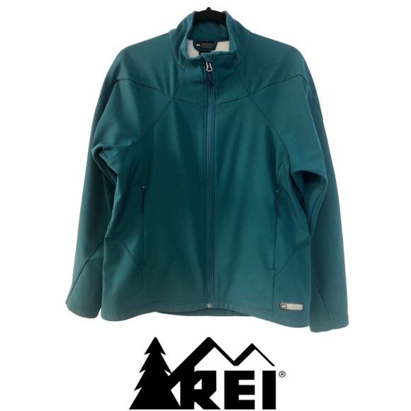 REI Jackets & Coats Rei Womens Teal Gorpcore Outdoor Fleece Lined